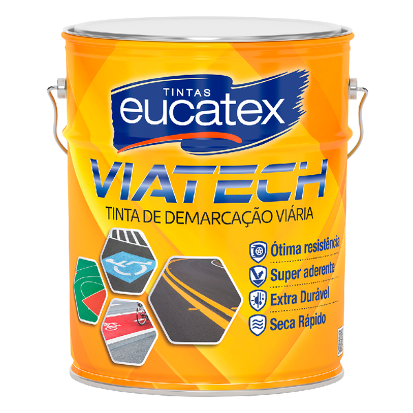 TINTA EMBORRACHADA VIA TECH PARA DEMARCAÇÃO VIÁRIA PRETO 3,6LT