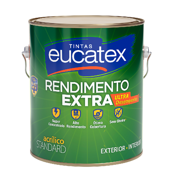 TINTA ACRÍLICA RENDIMENTO EXTRA BRANCO FOSCO PREMIUM 3,6LT