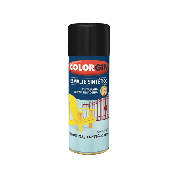 TINTA SPRAY USO GERAL BRANCO RÁPIDO REFRIGERADOR 51001 COLORGIN 350ML