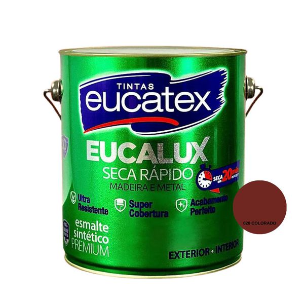 TINTA ESMALTE EUCALUX PREMIUM COLORADO 3,6LT