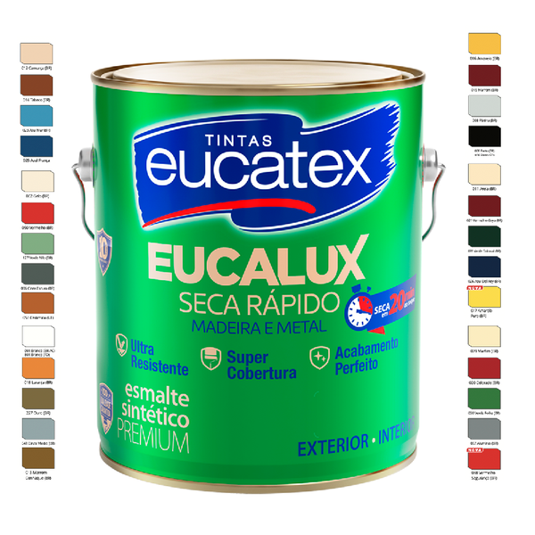 ESMALTE SINTÉTICO EUCALUX BRILHANTE PREMIUM AZUL MARITIMO 3,6LT