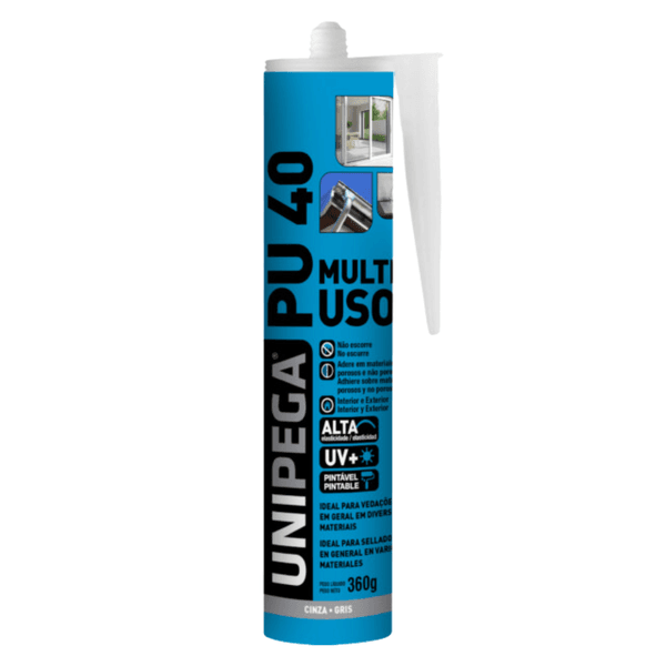 UNIPEGA PU40 MULTIUSO CINZA CARTUCNHO 210ML/360G