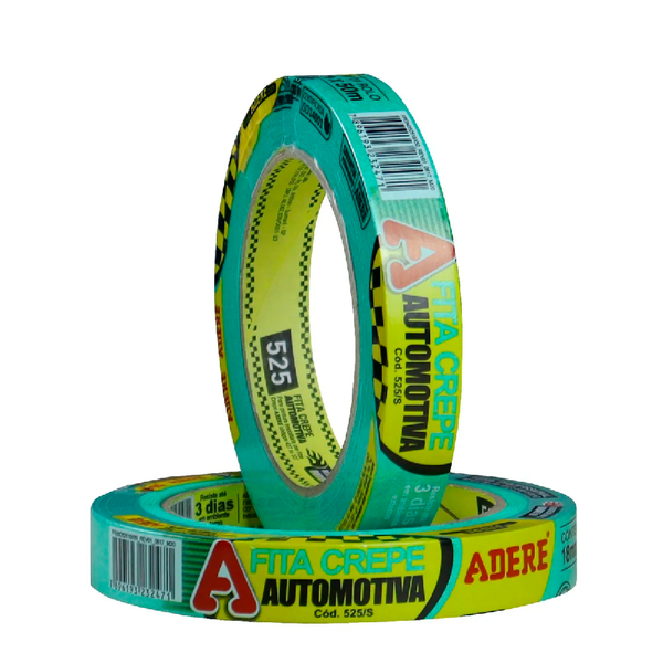 FITA CREPE 525 18X50 AUTOMOTIVO VERDE ADERE