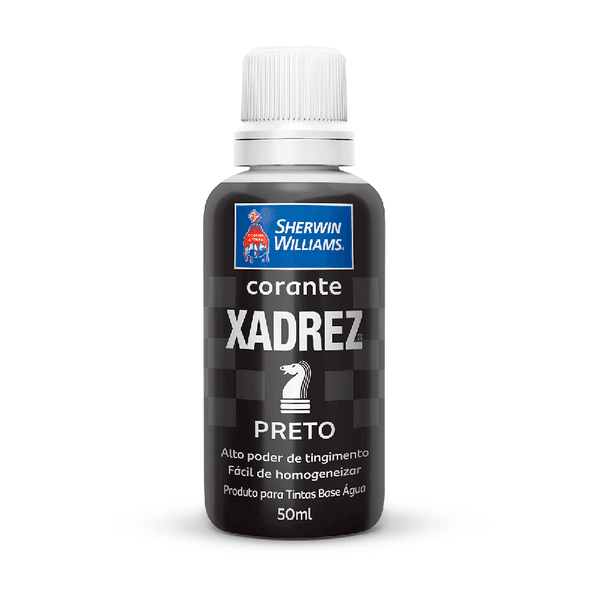 CORANTE LÍQUIDO XADREZ PARA TINTAS ACRÍLICAS PRETO 50ML