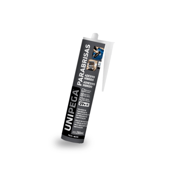 COLA PU P/ VIDROS E PARABRISAS ADESIVO PRETO 280ML UNIPEGA