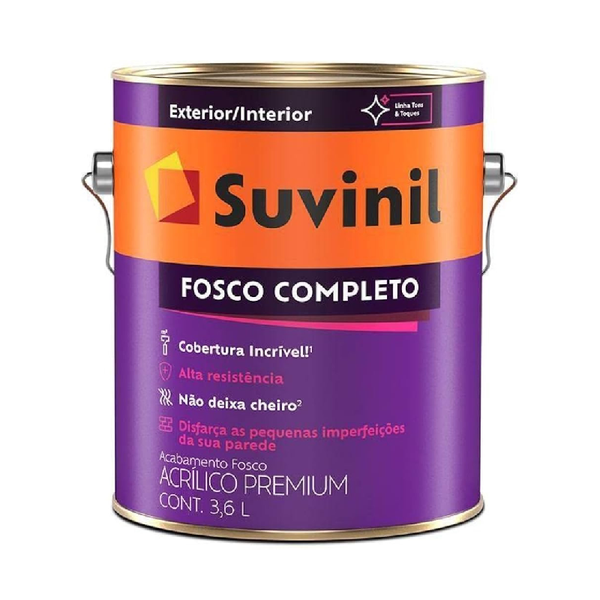 TINTA FOSCO COMPLETO PARA PAREDE CAMURÇA 3,6LT