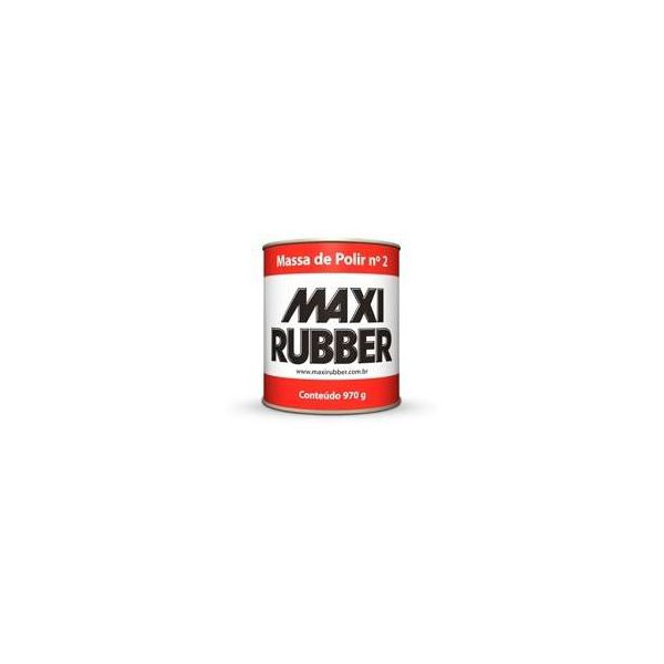 MASSA DE POLIR N2 POLIMENTO AUTOMOTIVO MAXI RUBBER 970GR