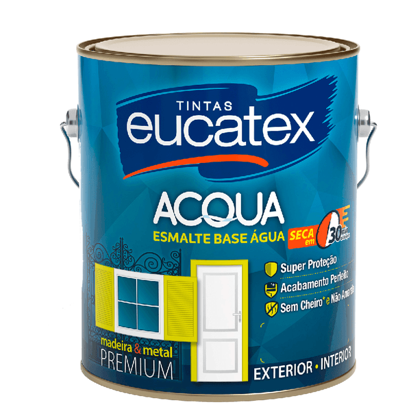 ESMALTE SECA RÁPIDO BASE ÁGUA BRANCO ACETNADO 3,6LT