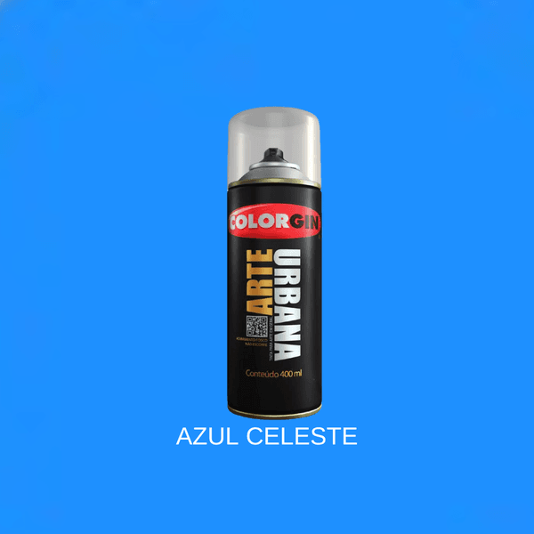 SPRAY ARTE URBANA AZUL CELESTE