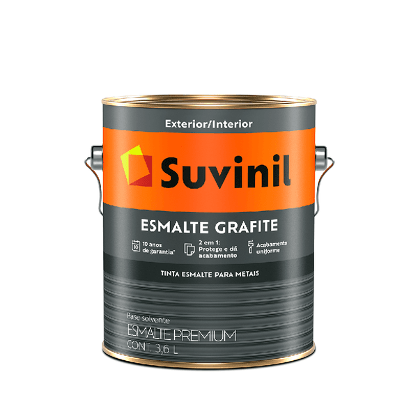 TINTA ESMALTE GRAFITE COR E PROTEÇÃO METAIS 3,6L