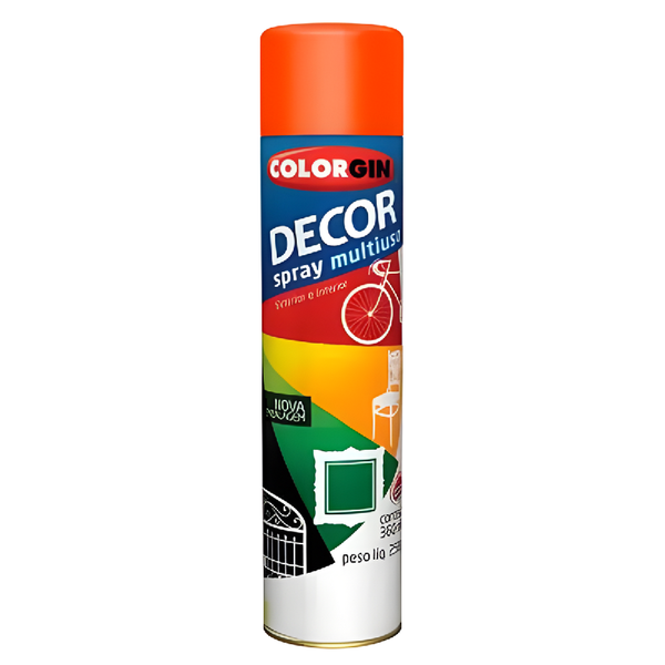 SPRAY LARANJA DECOR COLORGIN 742