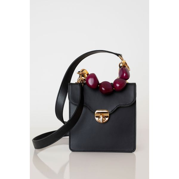 Bolsa Modelo Vitta Petal Preta