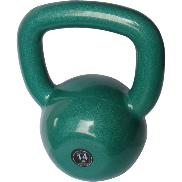 Kettlebell Emborrachado c/ Alça Pintada Colorido Peso:14KG