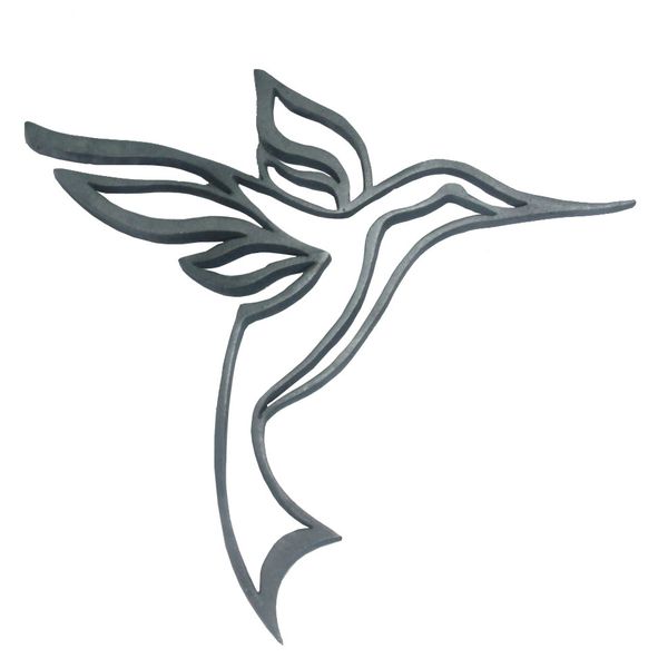 Pingente Joia Tatuada Beija-Flor Prata