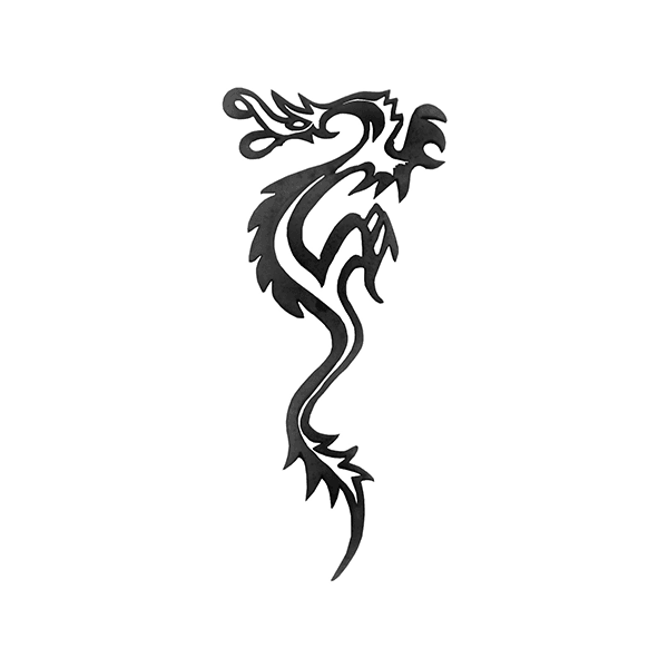 Pingente Joia Tatuada Dragão Prata