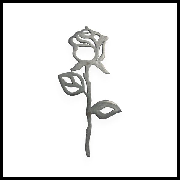 Pingente Joia Tatuada Rosa Botão Prata