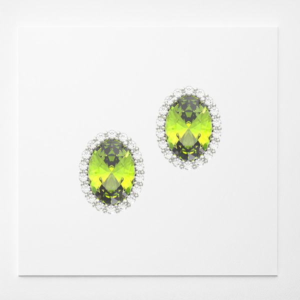 Brinco oval Chakra cardíaco