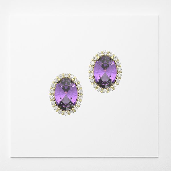 Brinco oval Chakra coronário