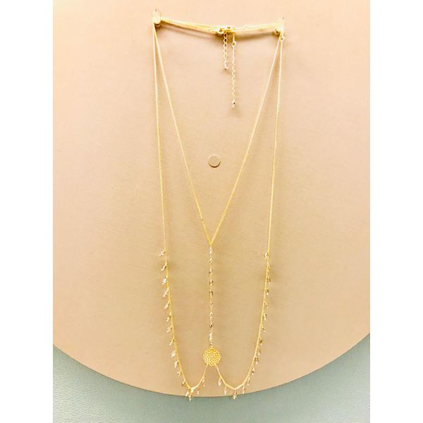 Body Chain Pedra Cristal