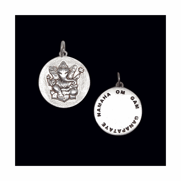 Medalha Ganesha de prata