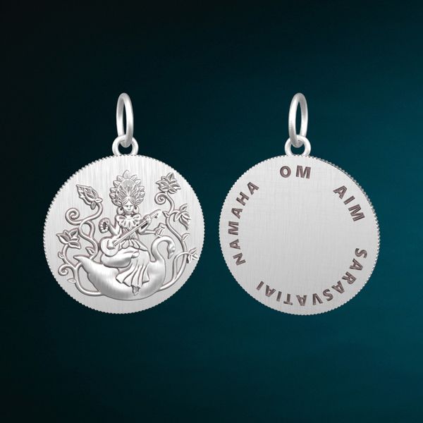 Medalha Sarasvati em Prata 925