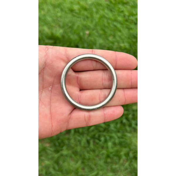 ARGOLA SERRILHADA 57MM BRANCA ZAMAC PREMIUM