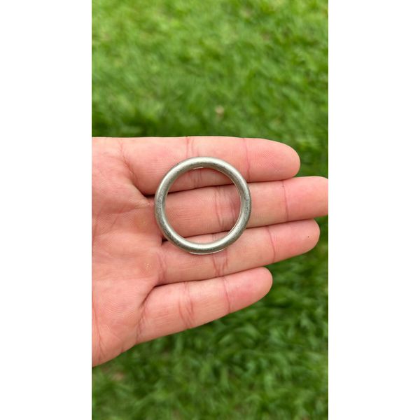 ARGOLA SERRILHADA 40MM BRANCA ZAMAC PREMIUM