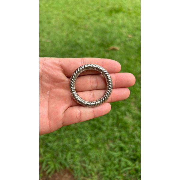 ARGOLA MEIA COXA 50MM BRANCA ZAMAC PREMIUM