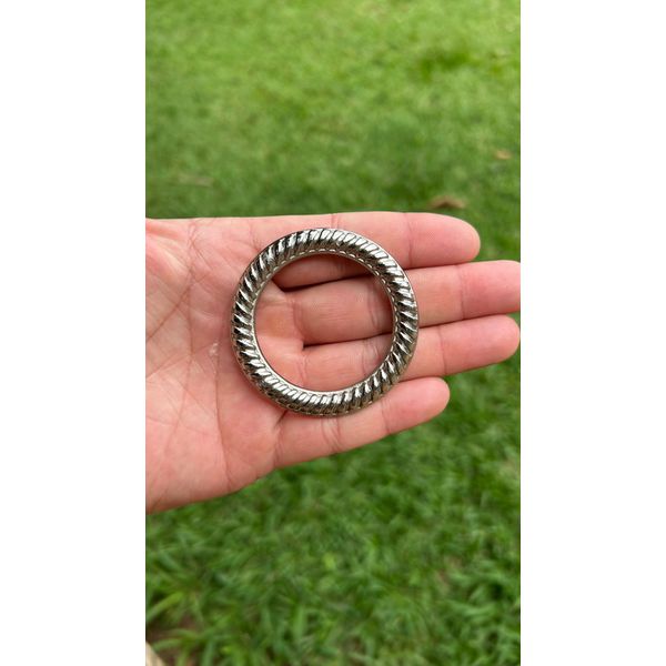 ARGOLA MEIA COXA 60MM BRANCA ZAMAC PREMIUM