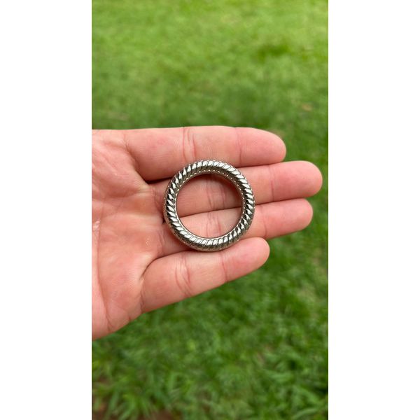 ARGOLA MEIA COXA 40MM BRANCA ZAMAC PREMIUM