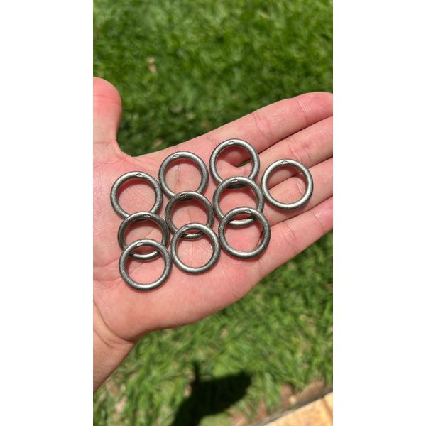 1 ARGOLA COQUERINHO 27MM BRANCA ZAMAC