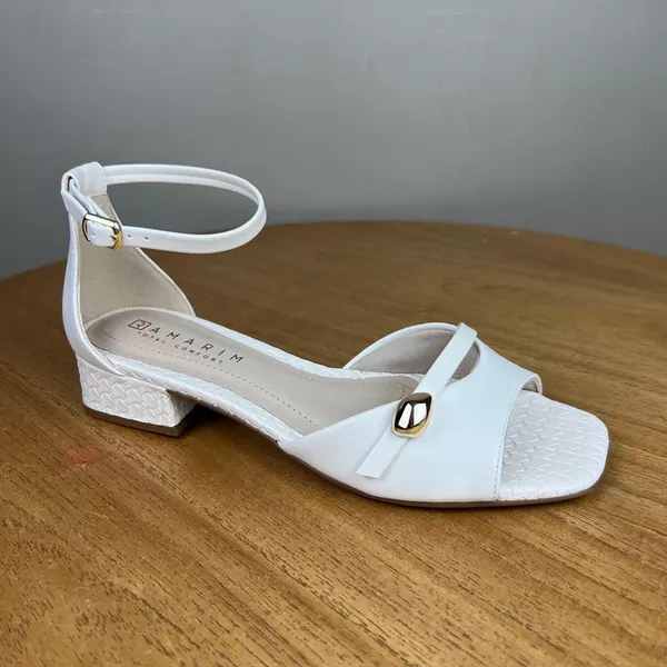 Sandália Feminina Ramarim Off White