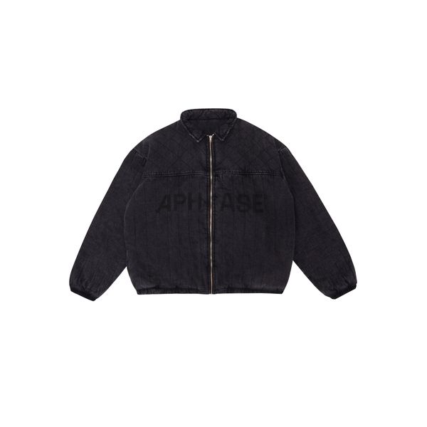 PUFFER JEANS - STONED BLACK