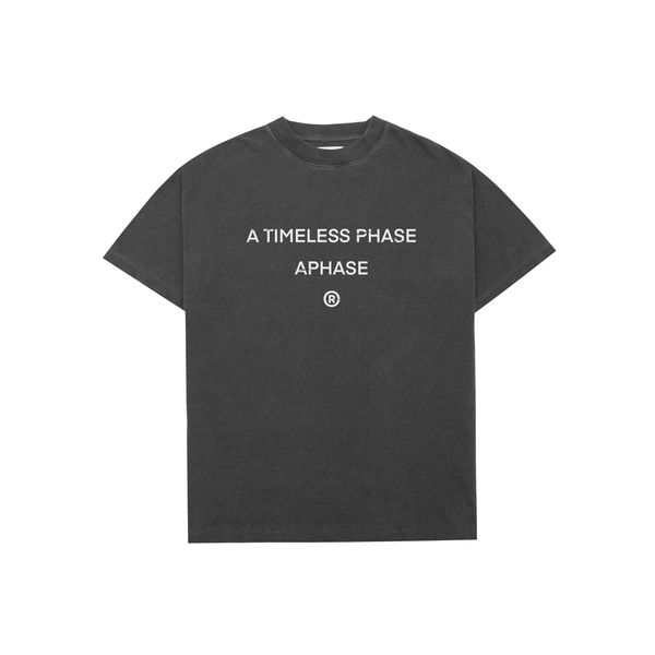 BIG SLOGAN TSHIRT - STONED GRAY