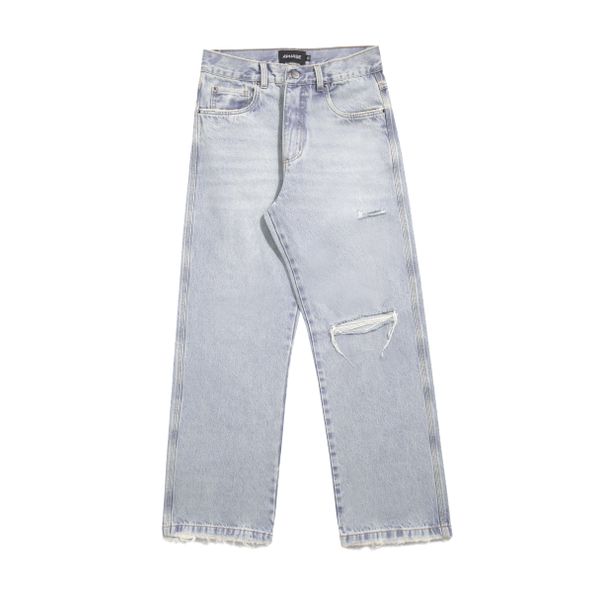 STRAIGHT DENIM PANTS - BLUE SKY