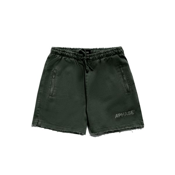 TWILL SHORTS - STONED GREEN