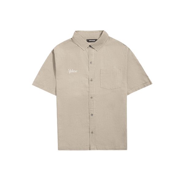 CHECKED SHIRT - BEIGE