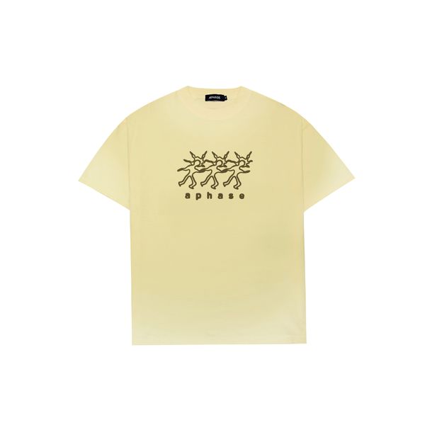 HOW LUCKY T-SHIRT - WASHED YELLOW