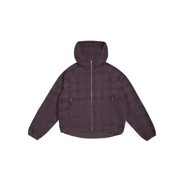 UTILITY JACKET - CHECKED BROWN