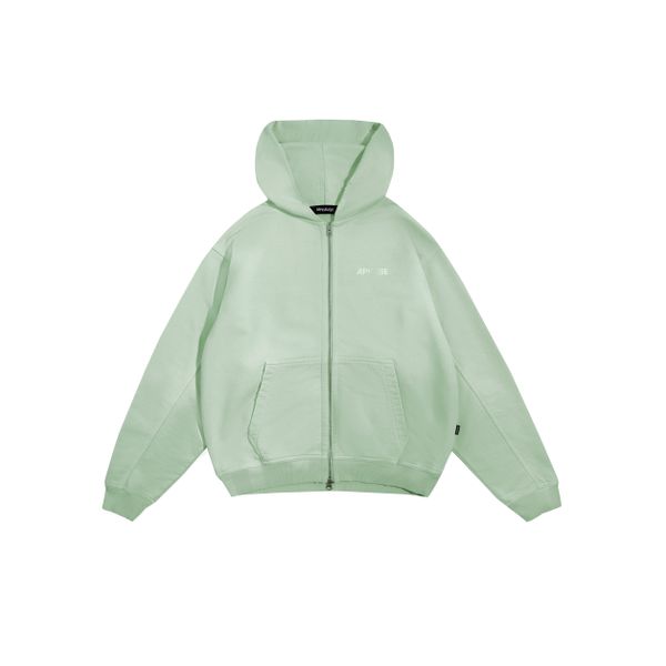 CLASSIC ZIP HOODIE - OLIVE GREEN