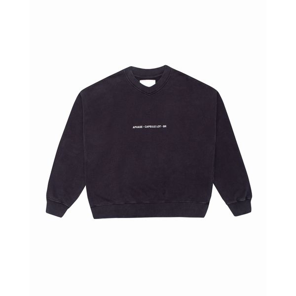 V SWEATER - PETROLEUM