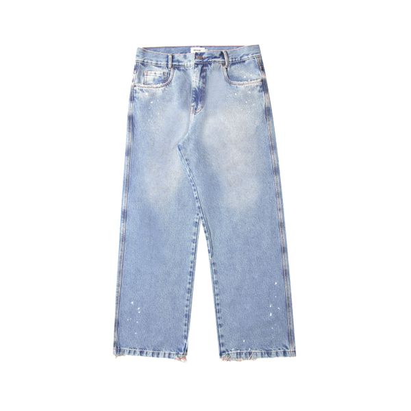 RELAXED DENIM PANTS - LIGHT BLUE