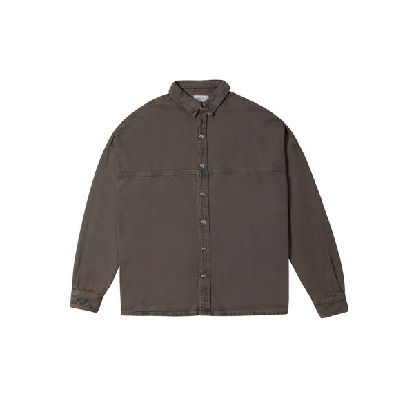 LOOSE SHIRT - MOTLED BROWN