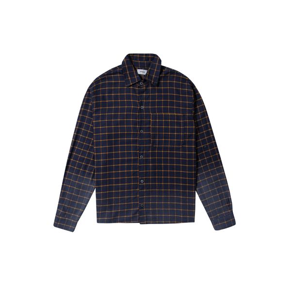 CHECK SHIRT - DARK BLUE