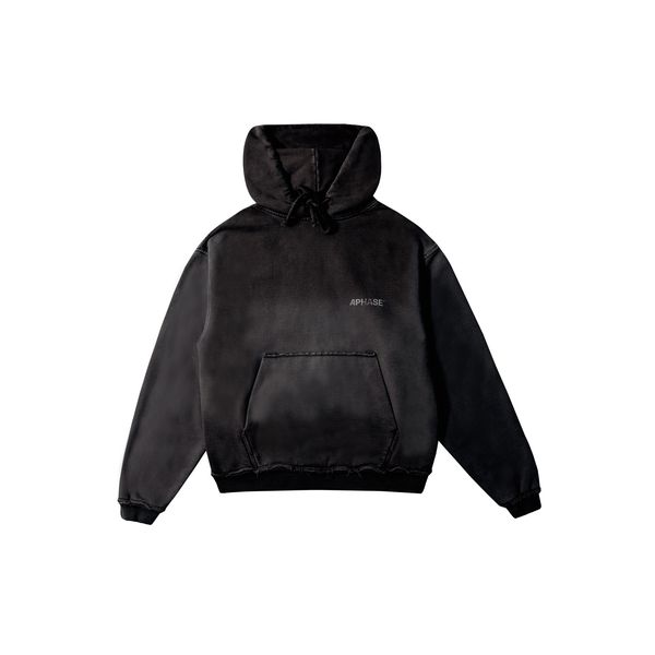 RELAXED HOODIE - STONED BLACK