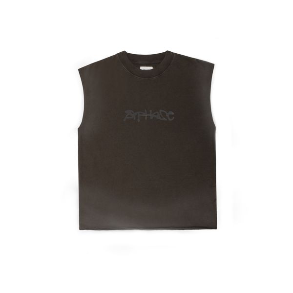 SKETCH TANK TOP - STONED BROWN