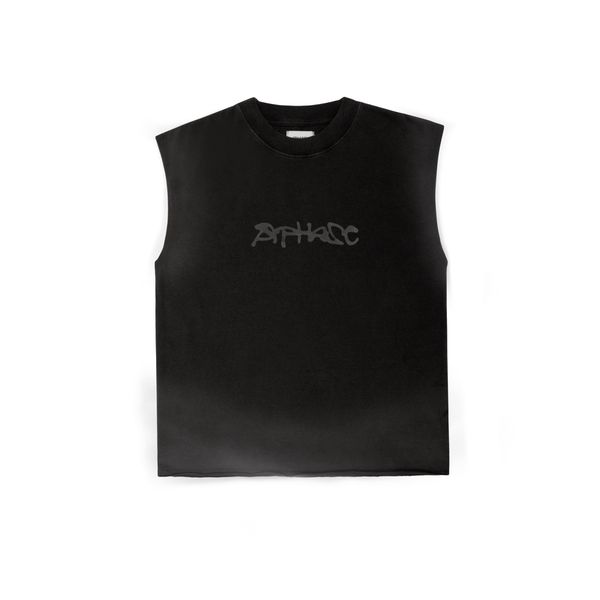 SKETCH TANK TOP - STONED BLACK