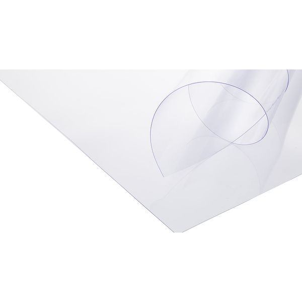 Plástico Transparente PVC Cristal 0.4mm 1m com Papel Cipa