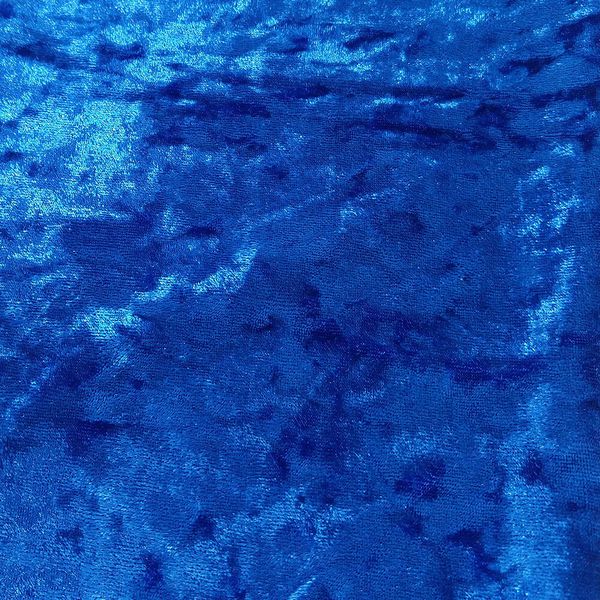 Tecido Veludo Molhado Azul BIQ 1m