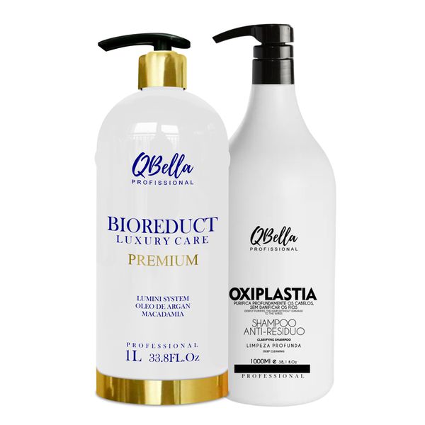 BIOREDUCT LUXURY CARE PREMIUM 1L + SHAMPOO ANTIRESSIDUO QBELLA PROFISSIONAL 1000ML